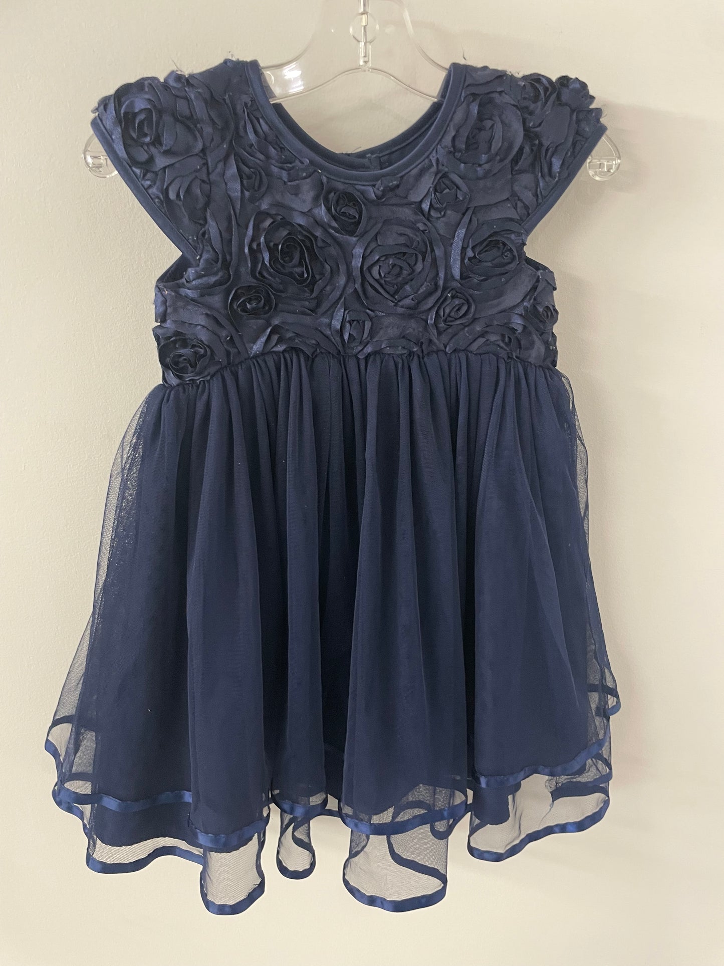 Navy Floral Dress Sz 3T
