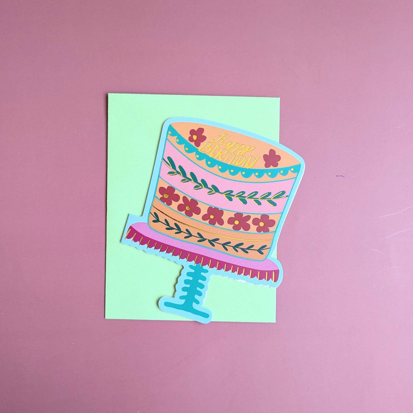 Nabeela Rumi - Birthday cake card