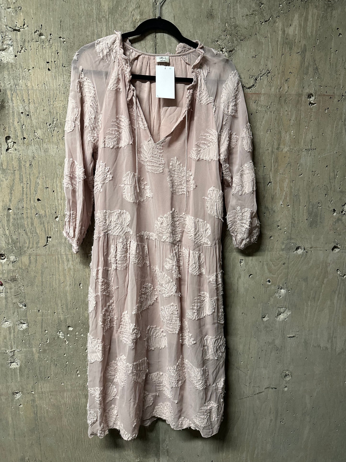 Wilfred Appliqué Midi Dress Sz S