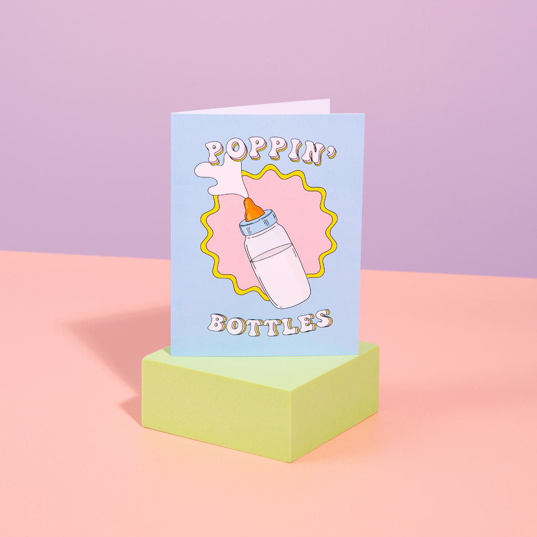 Poppin' Bottles | Baby Card
