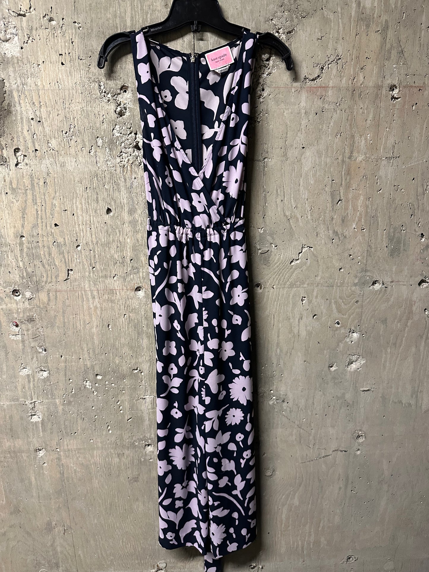 Kate Spade Splash Tie Waist Jumpsuit Sz 6