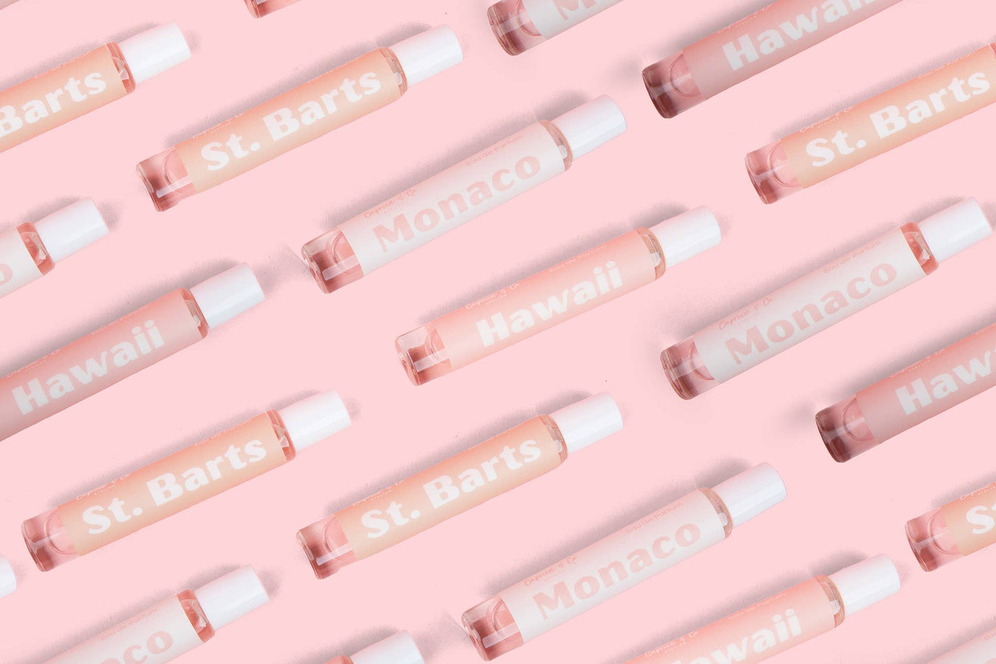 Caprice & Co - Roll On - Eau de Parfum Display Hawaii - Monaco - St.Barts