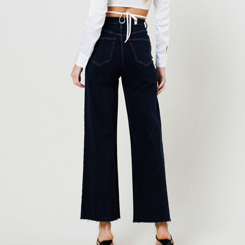 Vibrant MIU She Wide Jeans Indigo - Victoria's Attic