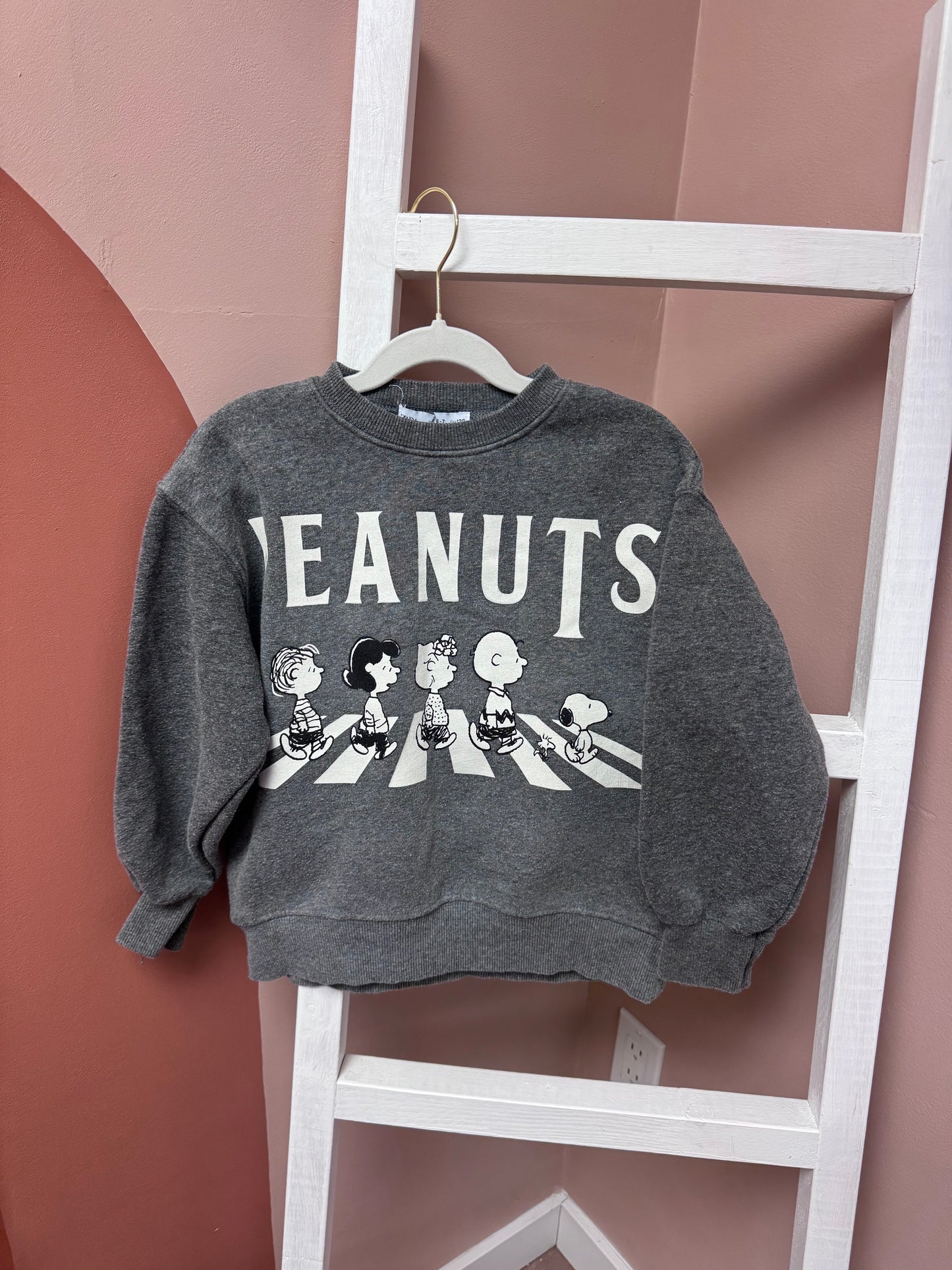 Zara Peanuts Crewneck - Size 6/7Yr