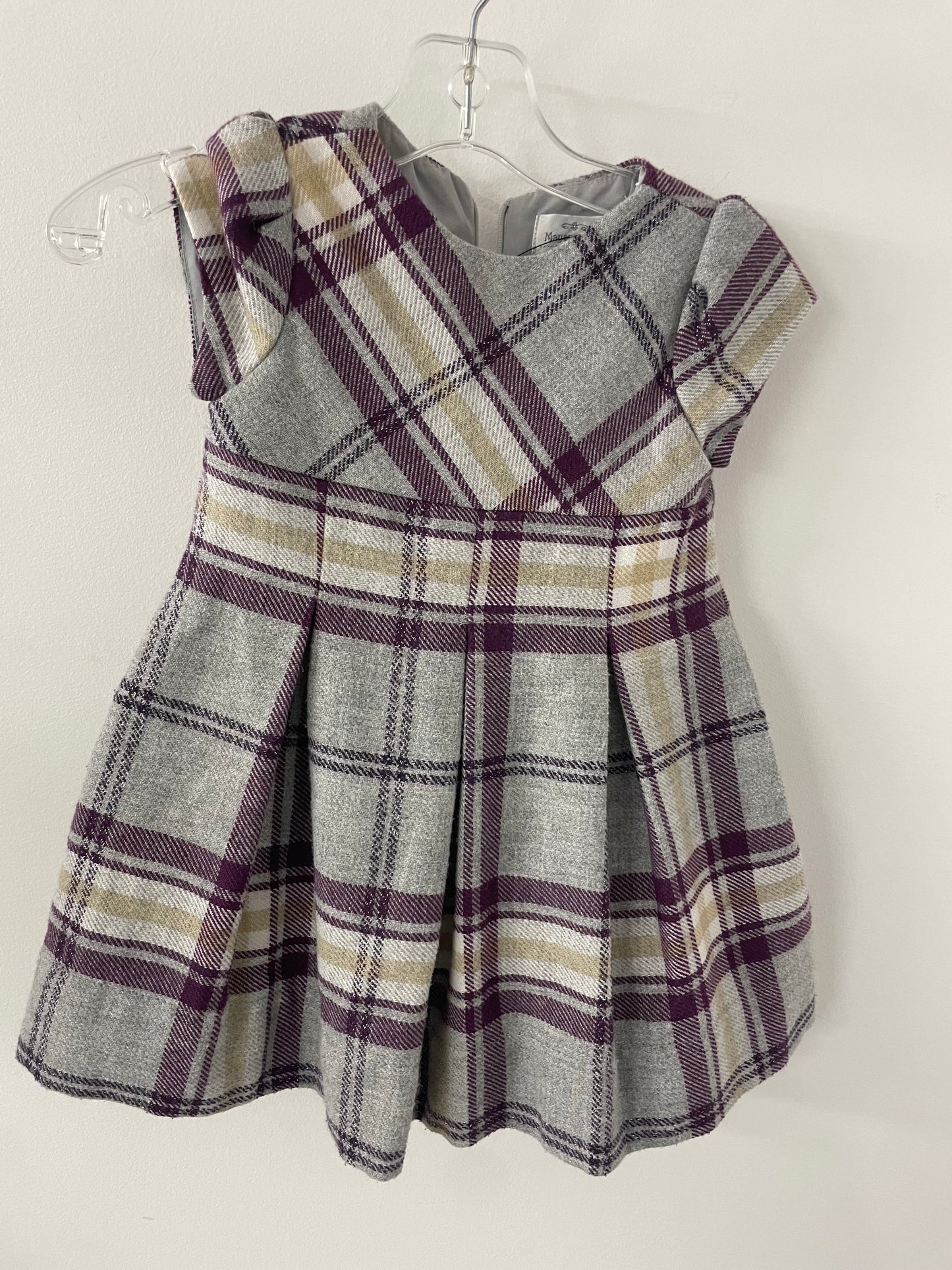 Mayoral Chic Plaid Dress Sz 2T