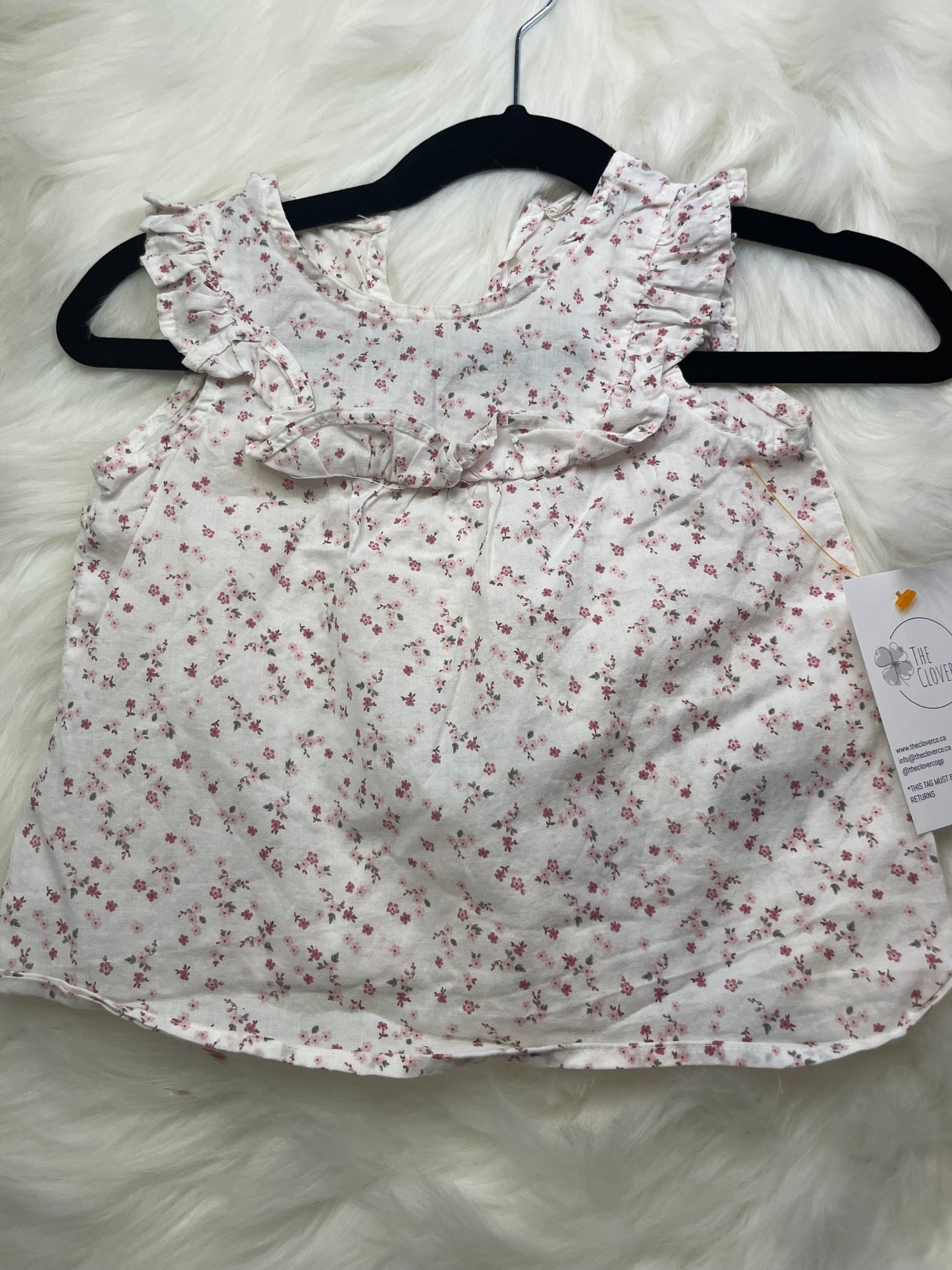 H&M Floral Top 9/12m