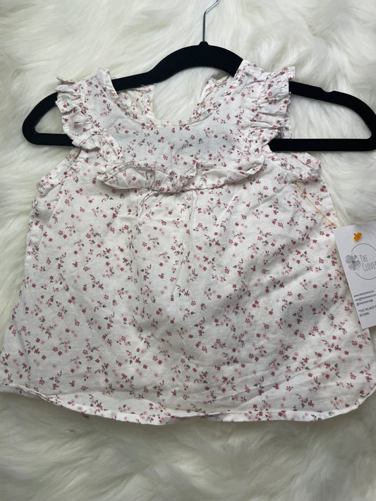 H&M Floral Top 9/12m