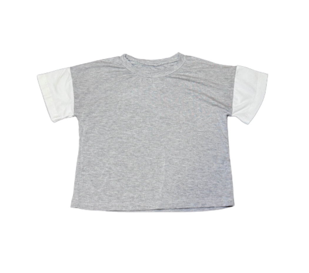 Teddy Little Apparel Grey Oversized Tshirt - 3T