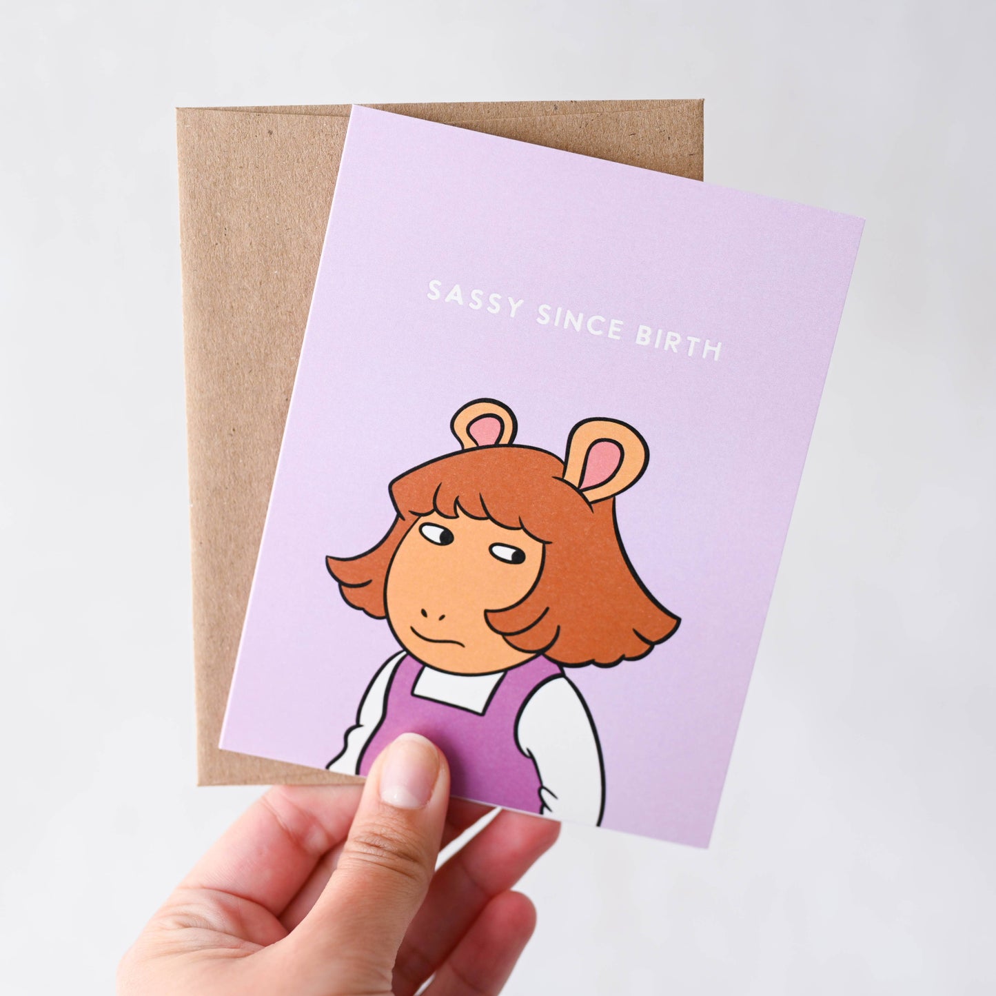 Simple Whimsy - DW Sassy Since Birth - Retro 90's Pop Culture Birthday Card