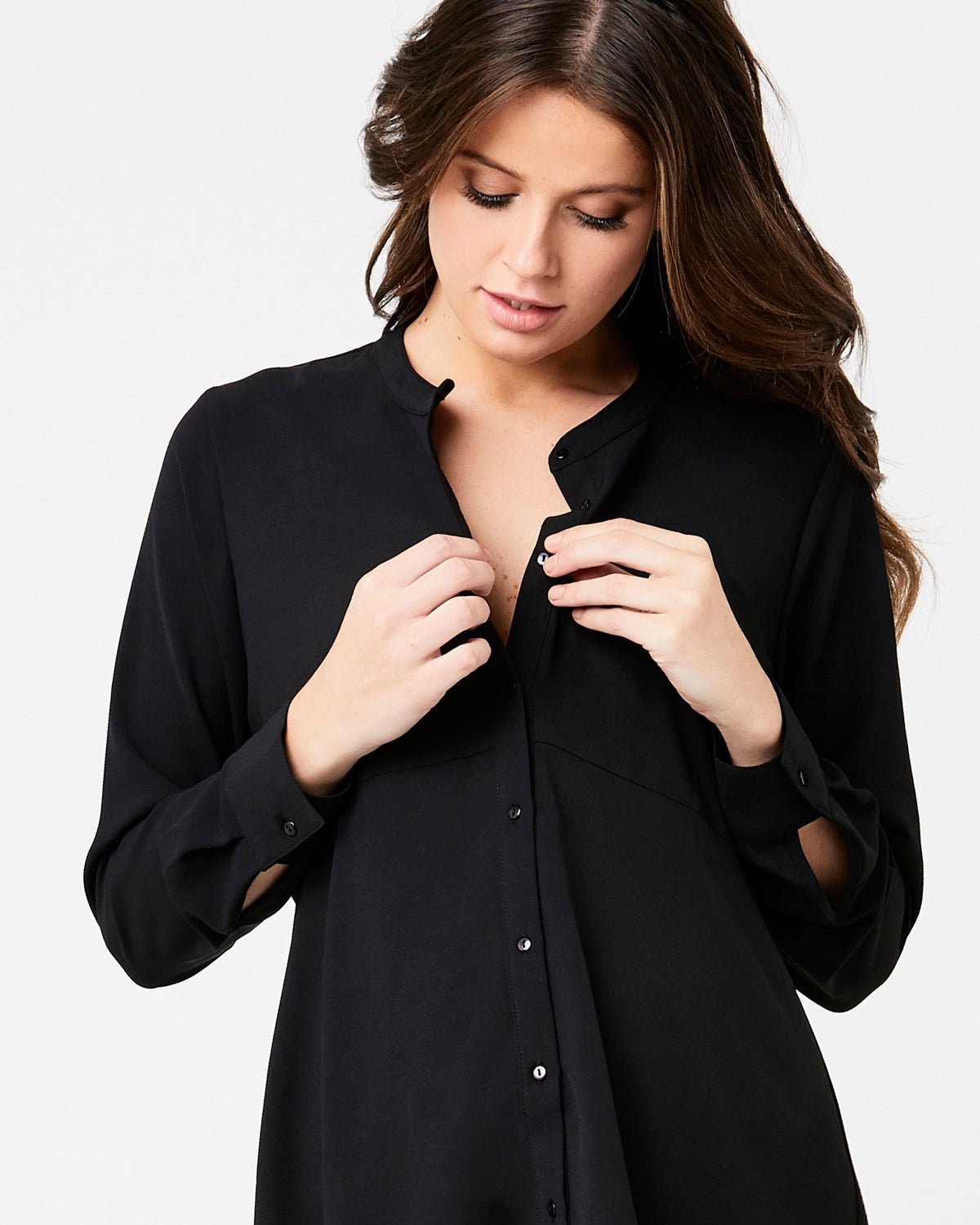 RIPE Peplum Shirt Black size small