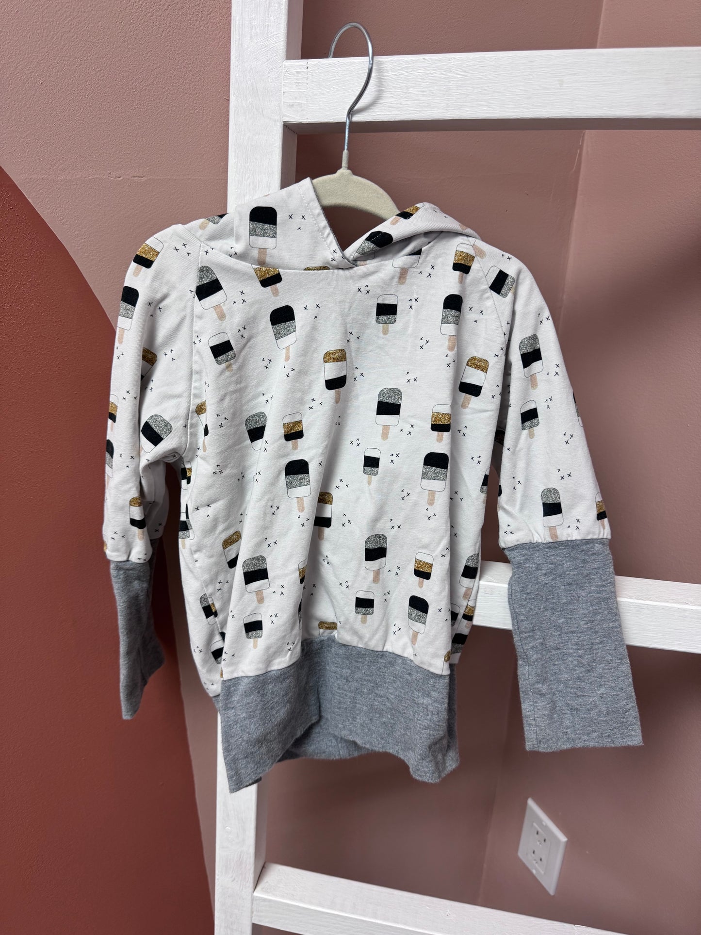 Handmade Popsicle Hoodie - Size 2/3T