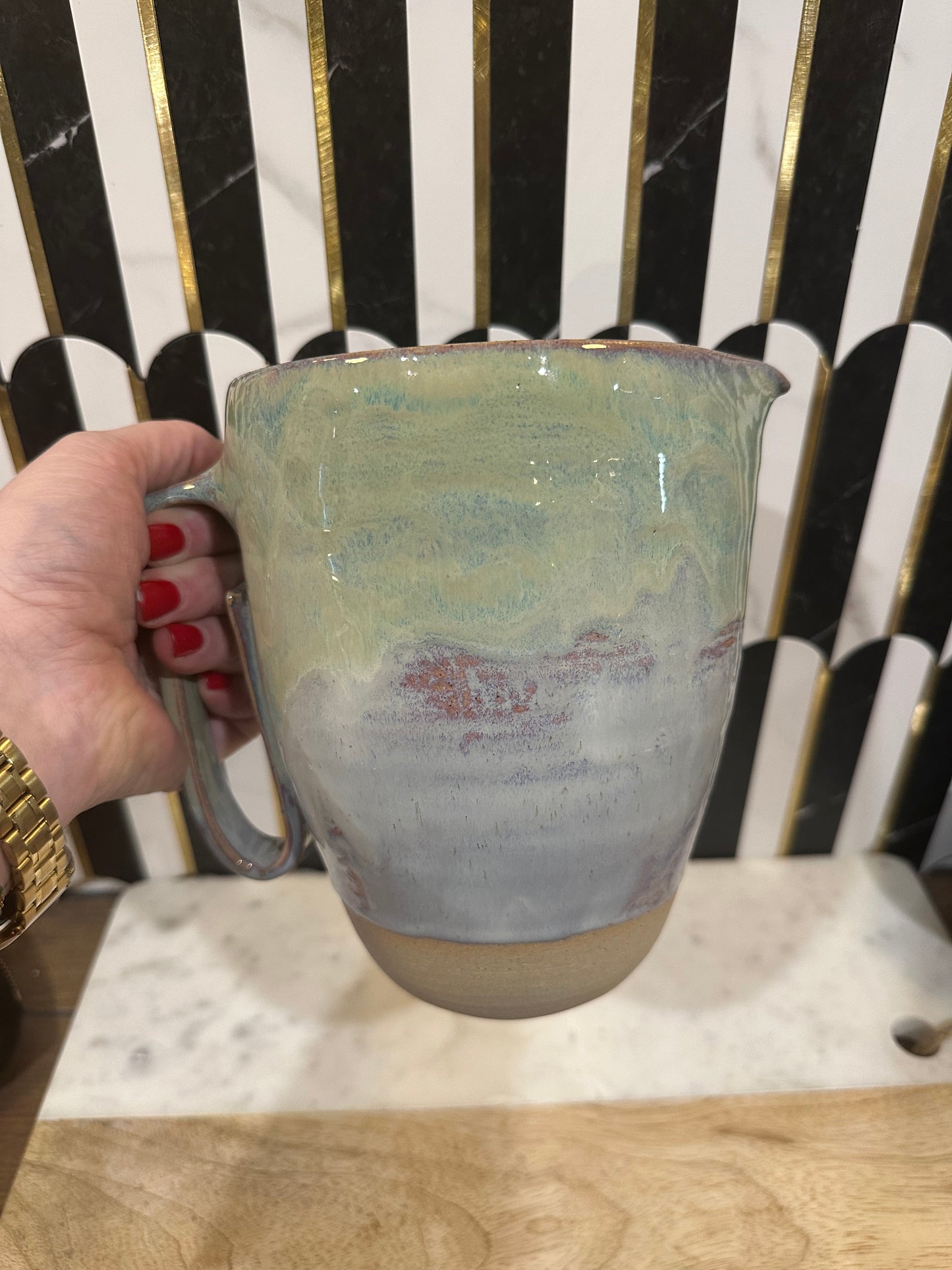 Large Pottery Pitcher