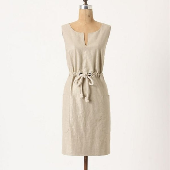 Anthropologie Maeve Linen Dress Sz 4
