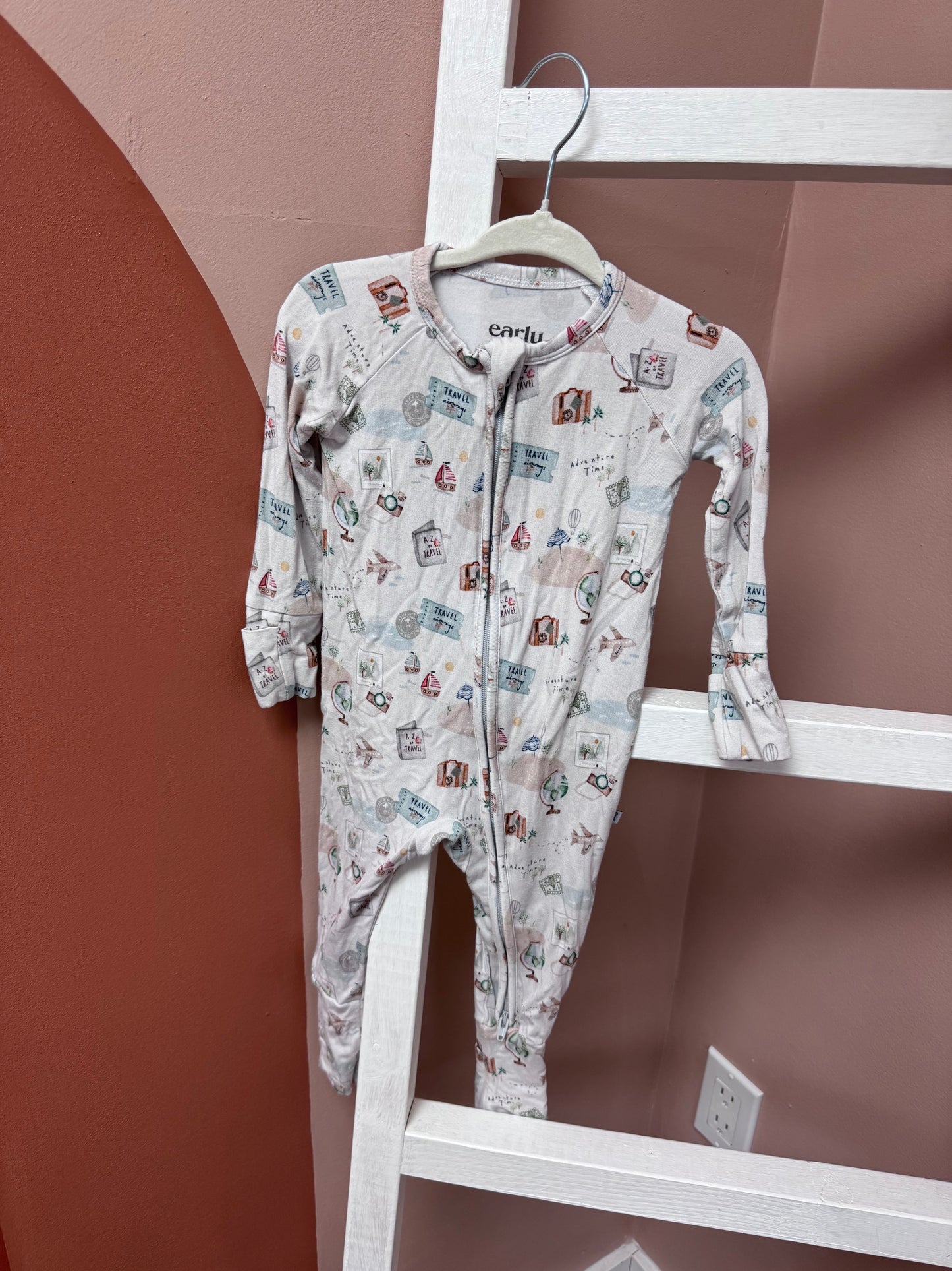 Early Grey Travel Sleeper - Size 3/6 Months