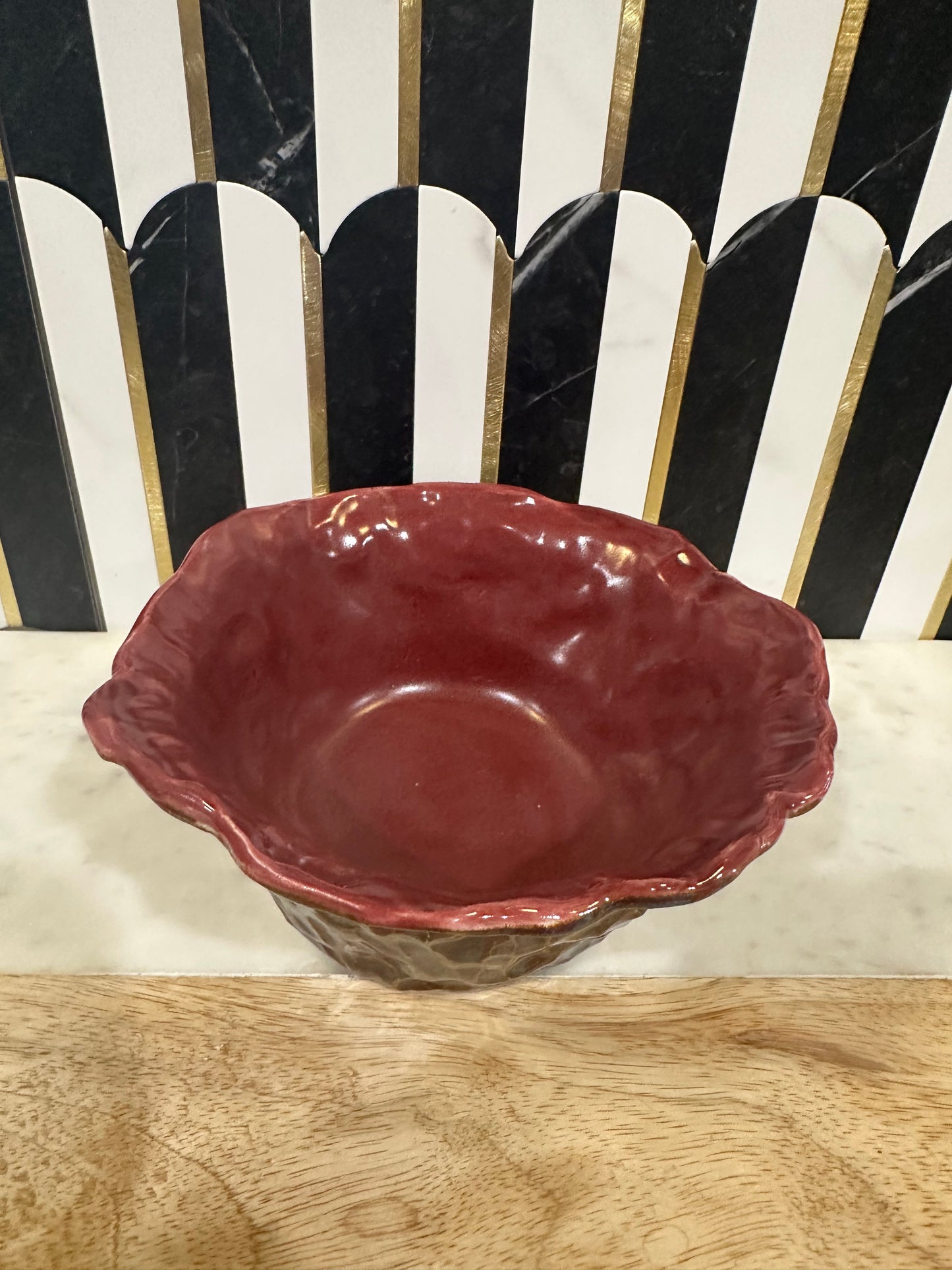 Textured Pottery Bowl