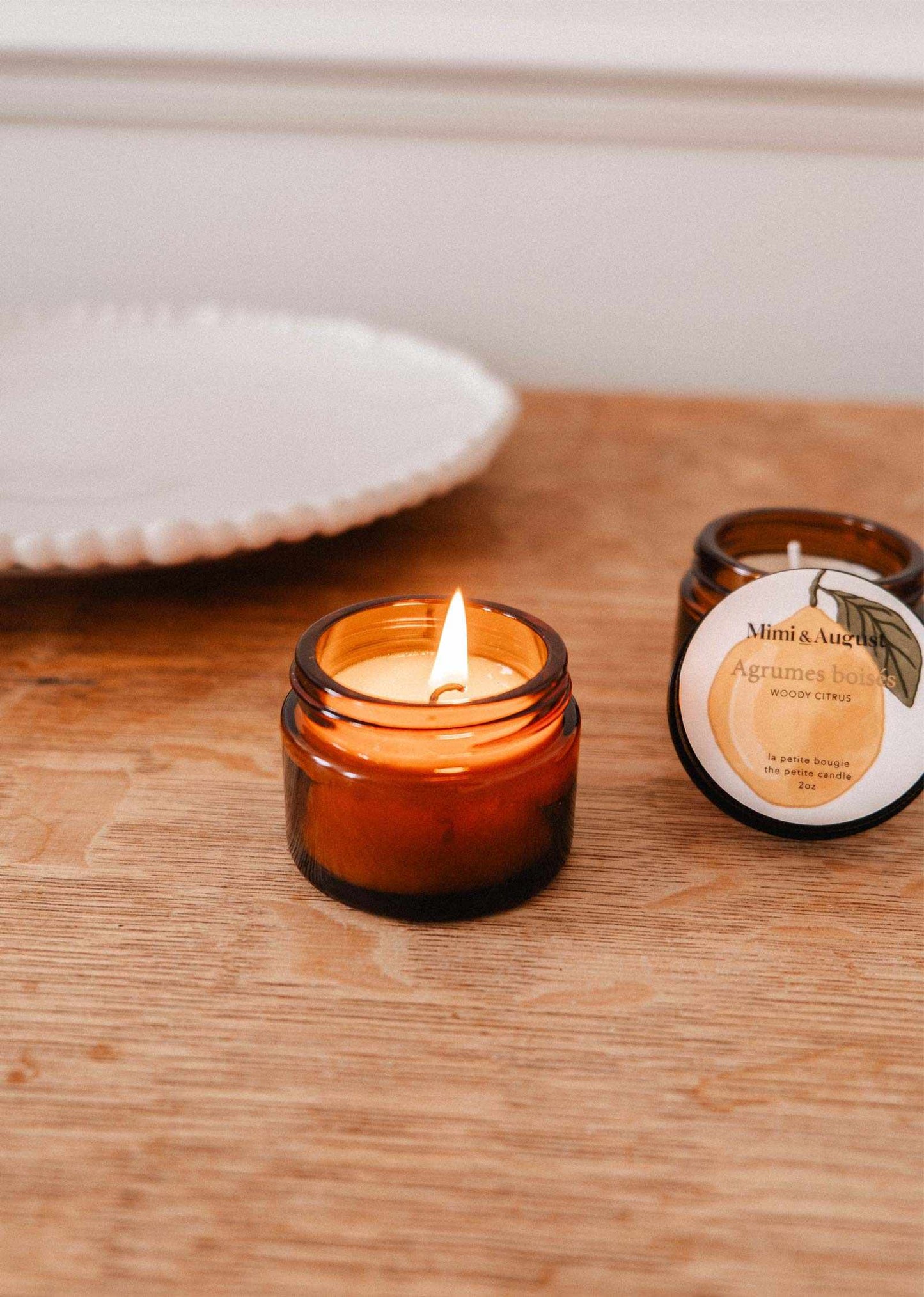 Mimi & August - Woody Citrus – 2 oz Soy Candle: 2 oz