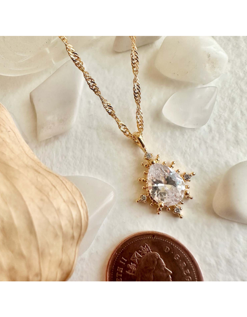 Pika & Bear Cindel Teardrop Necklace