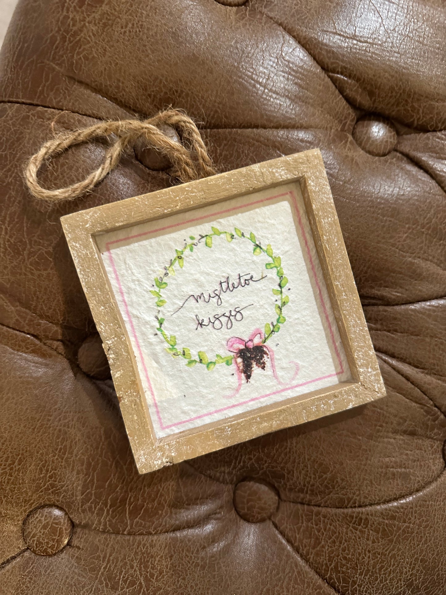 Mistletoe Kisses Ornament