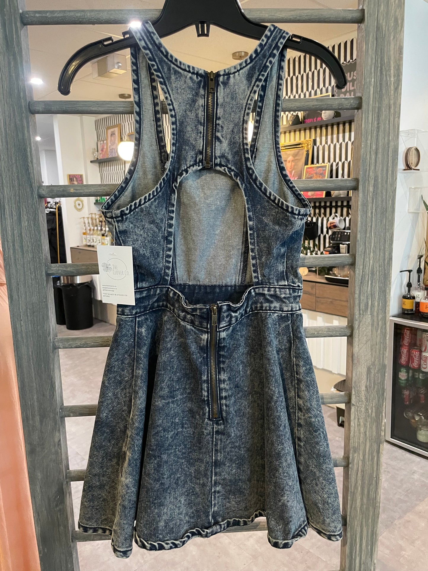 Mink Pink Denim Dress Sz S