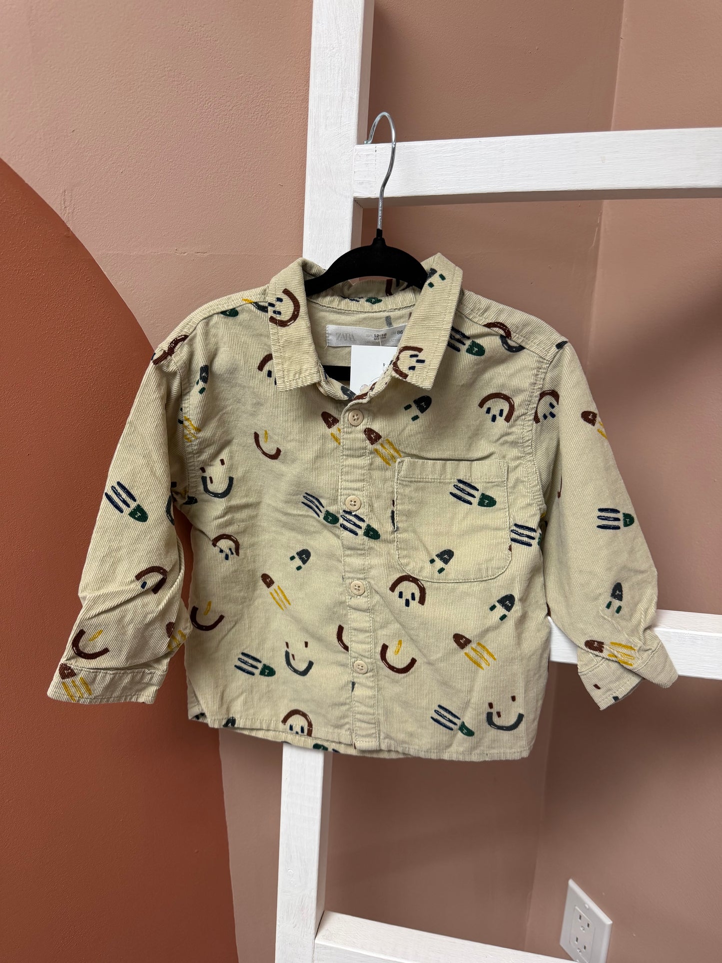 Zara Corduroy Button Up - Size 12/18 Months