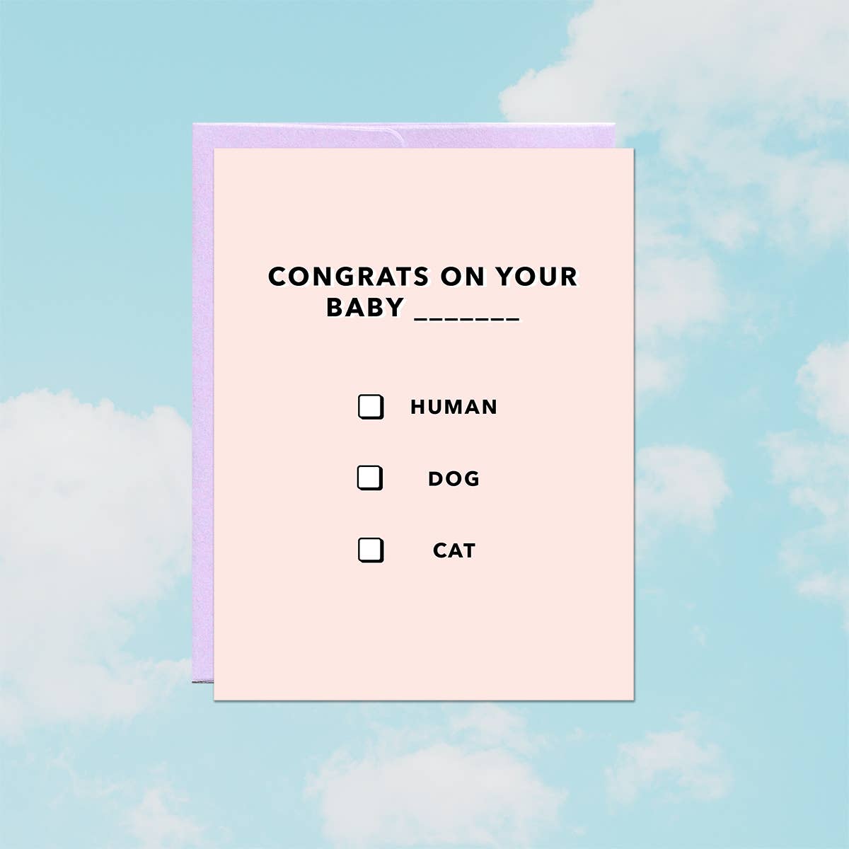 Baby Multiple Choice | Baby Card