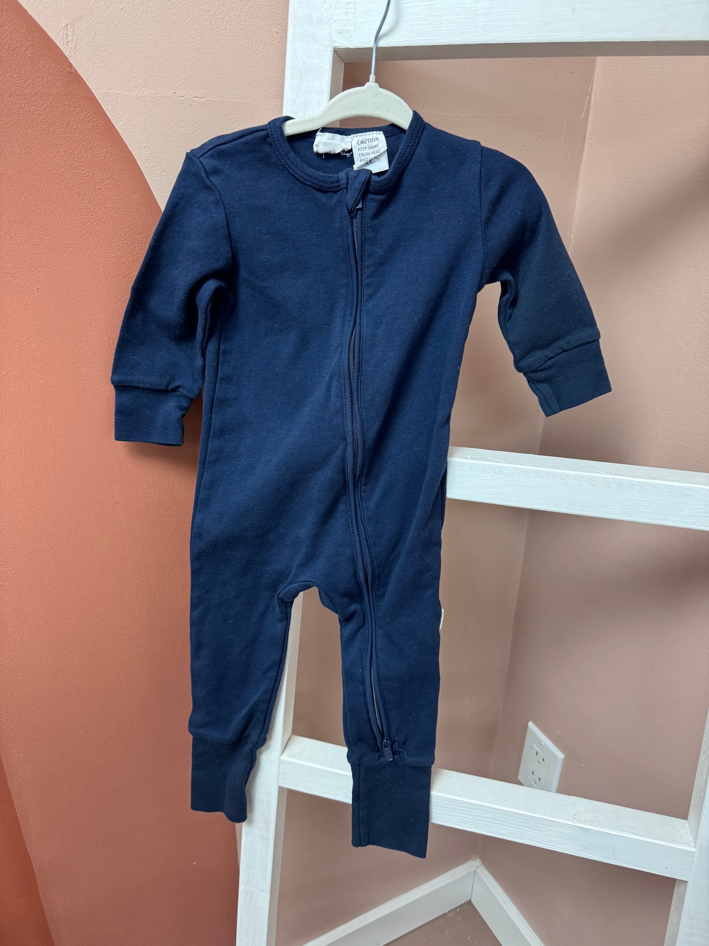 Jamie Kay Footless Sleeper Navy - Size 6/12 Month
