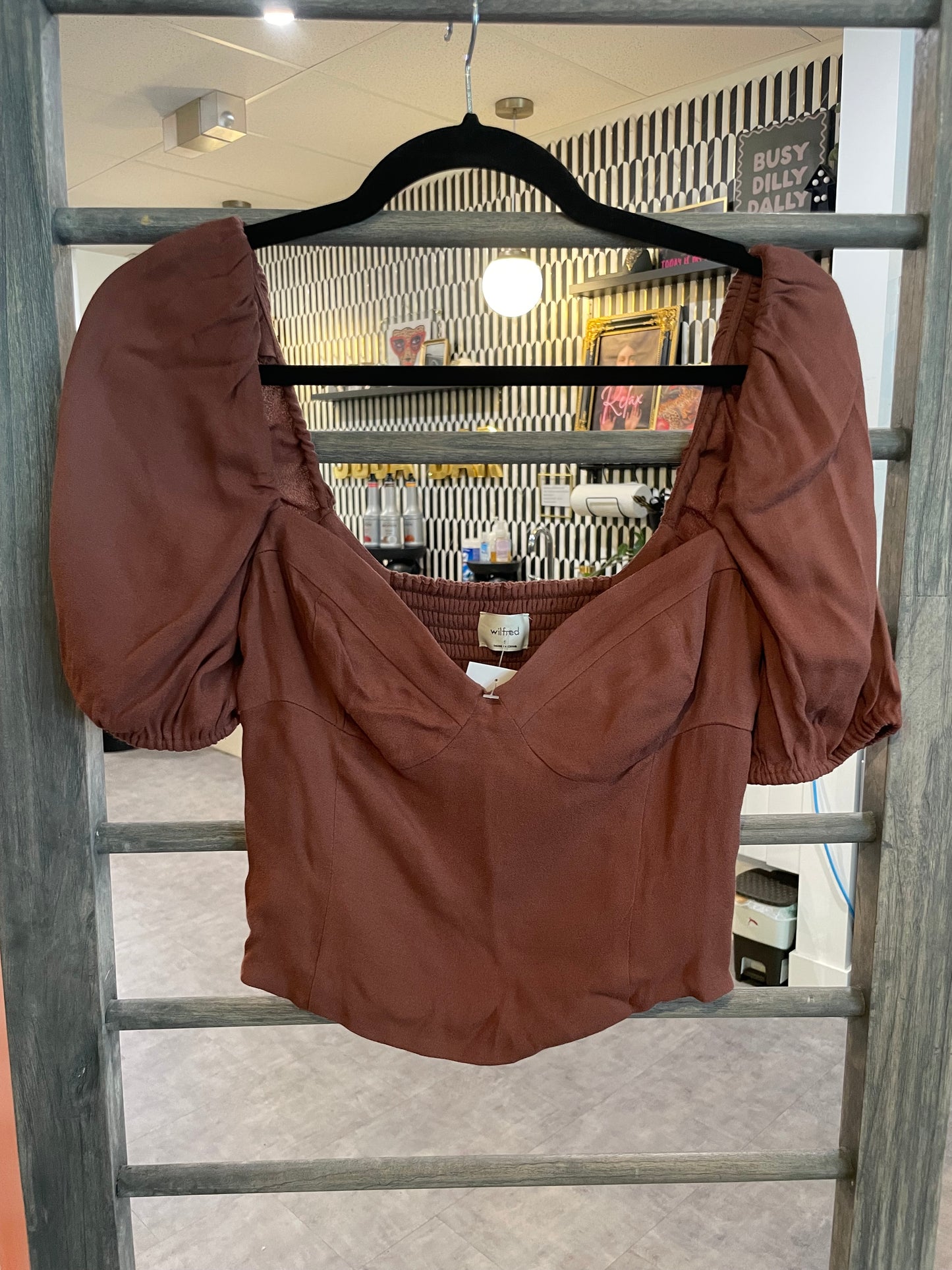 Wilfred Novella Blouse Sz S