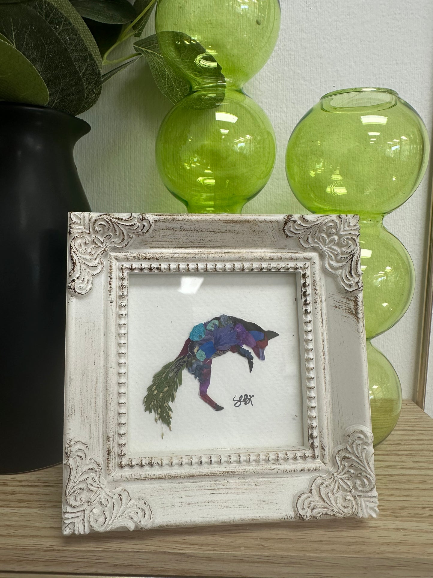 Floral Garden Art - Fox