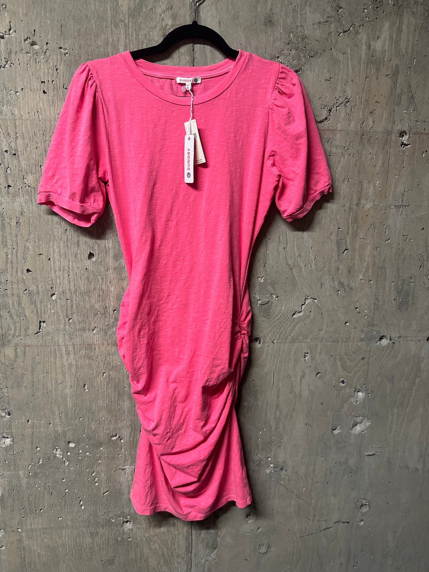 Anthropologie Sundry Puff Sleeve Dress Sz M NWT