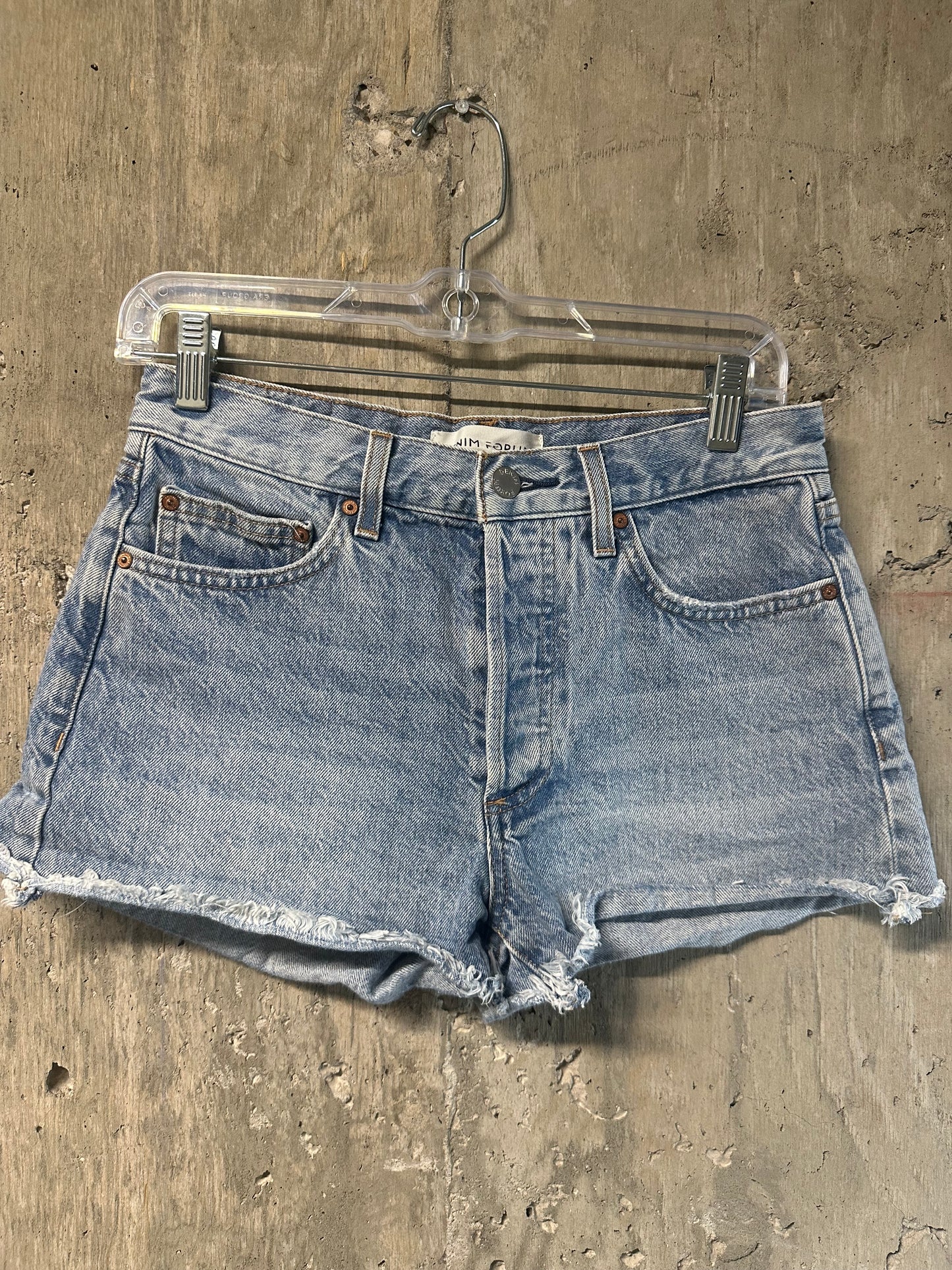 Denim Forum Ex BF Hi Rise Short Sz 24