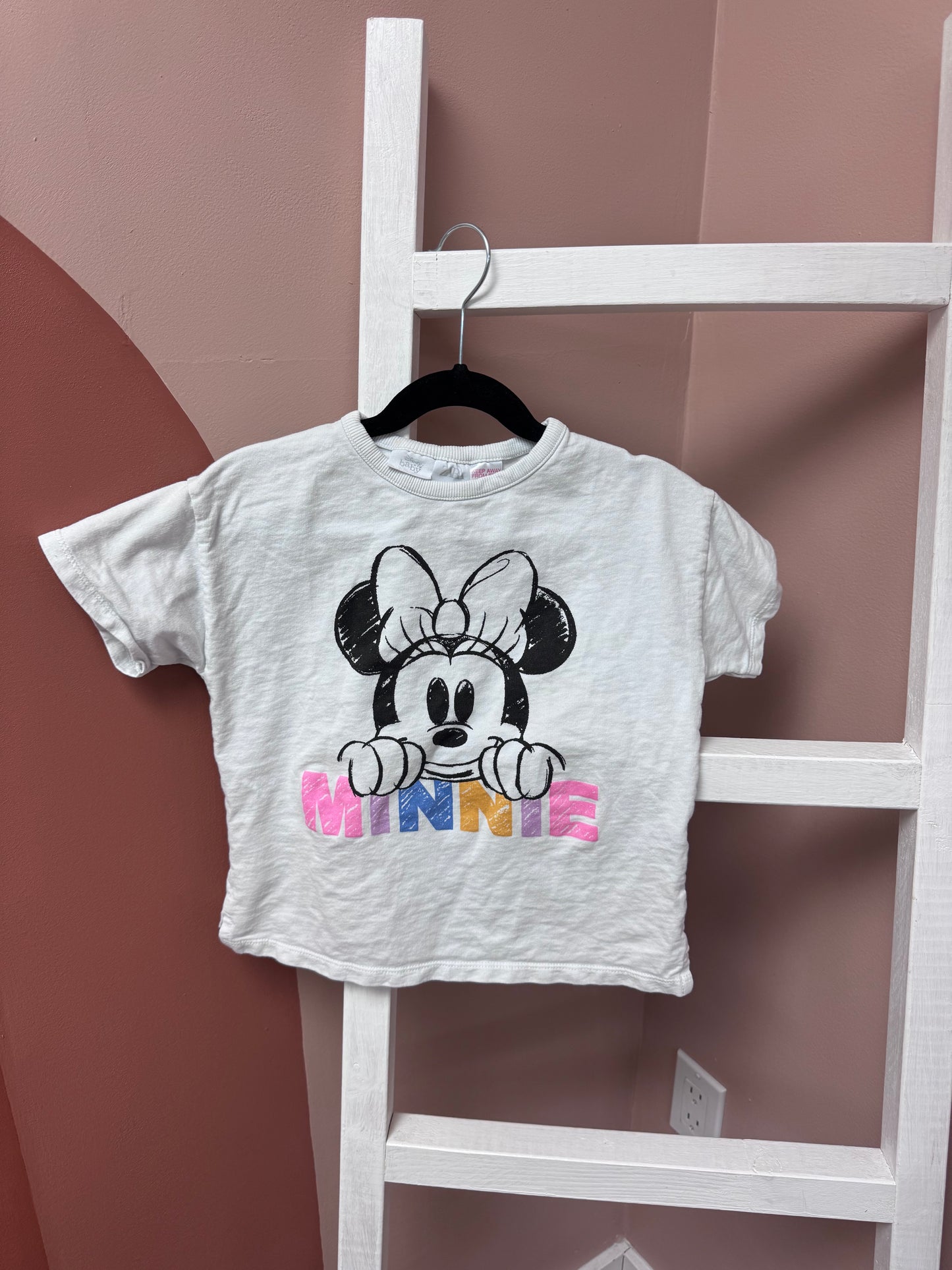 Zara Minnie Mouse Tee - Size 2/3 Yr