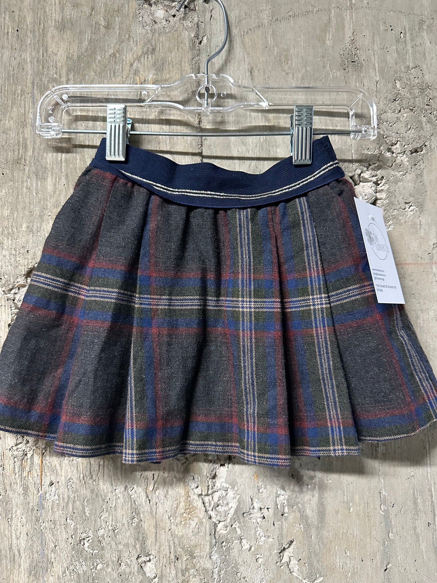 Zara Plaid Skirt Sz 4