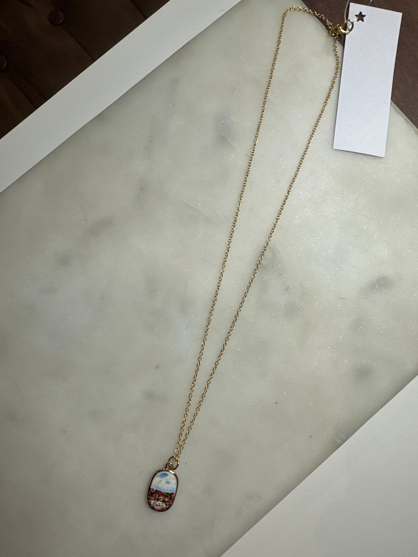 18” Necklace with Landscape