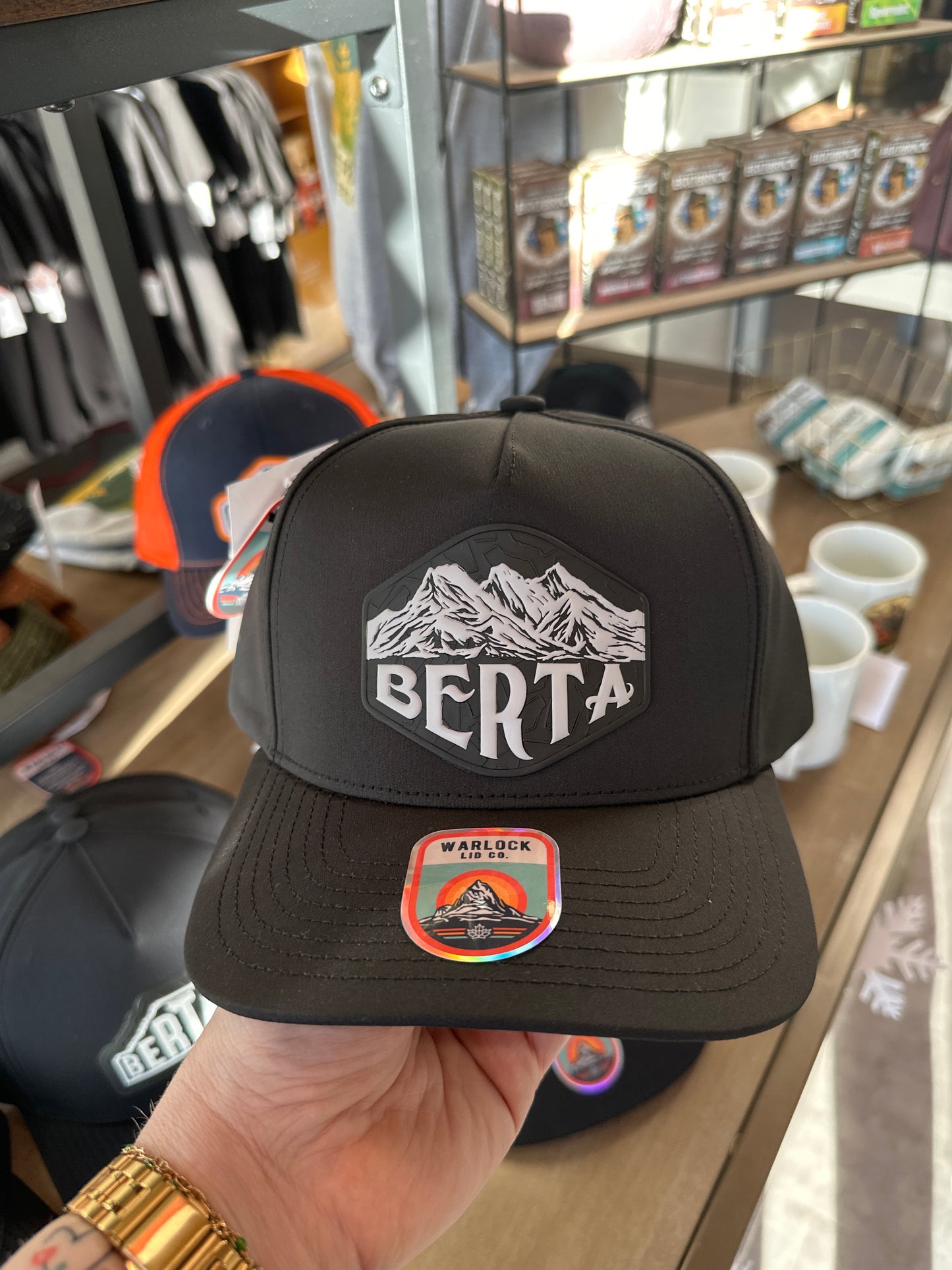 Berta 3 Sisters Mountains Snapback | Warlock Lid Co | Adjustable Trucker Hat