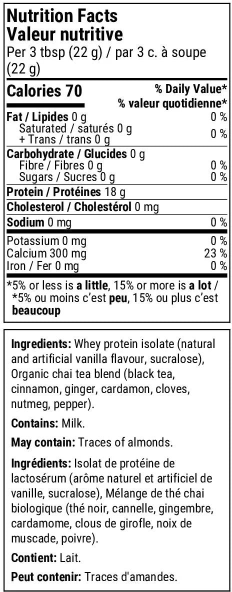 Hello Amino Chai Latte Protein Mix