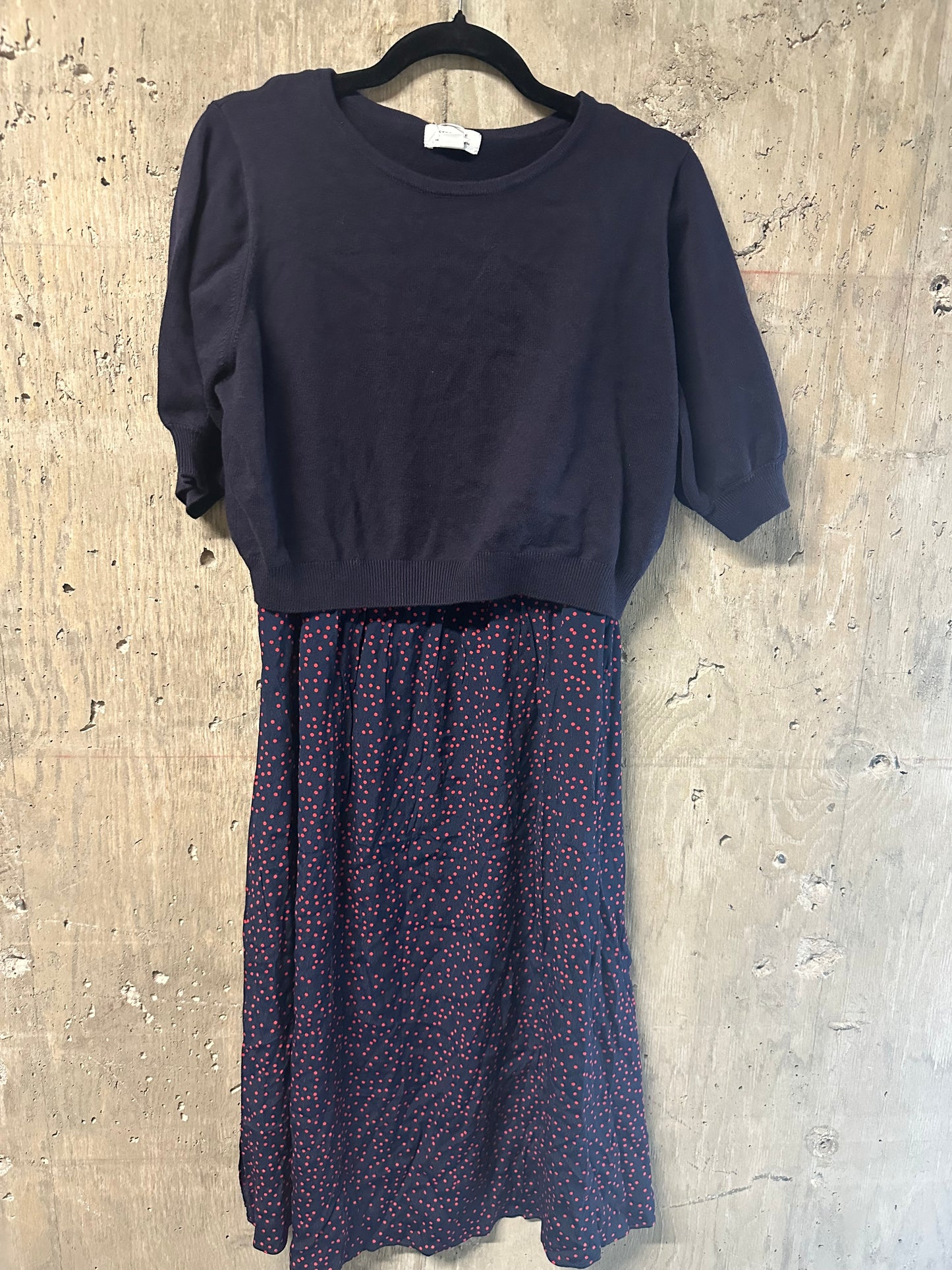 Seraphine Navy Knit Sweater Dress Nursing Maternity & Postpartum - Size 12