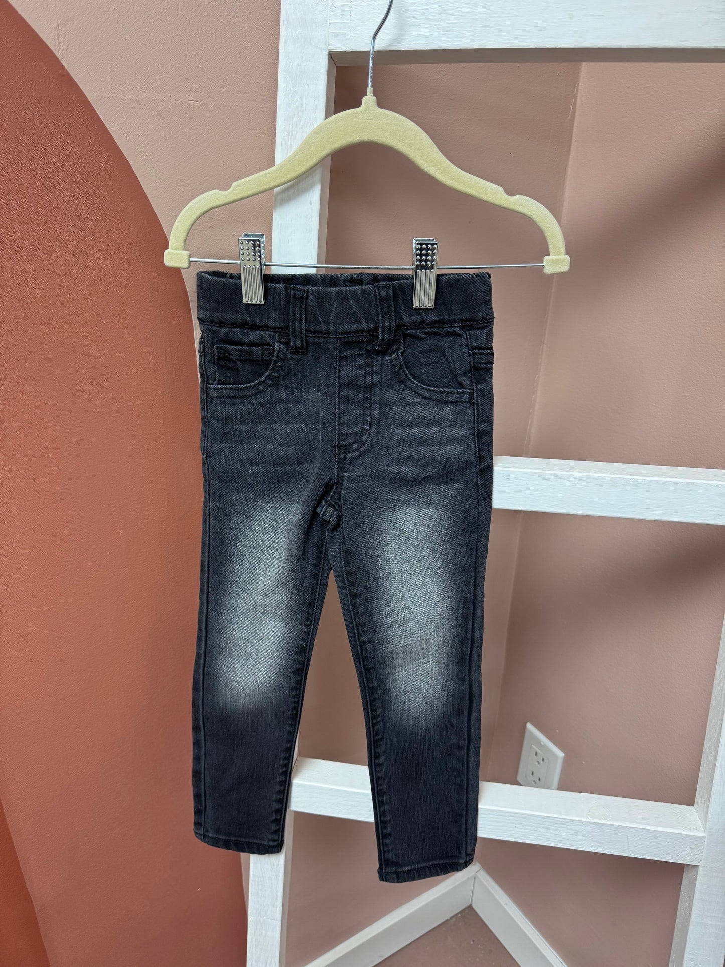 Jax + Lennon Black Denim Jeans - Size 2/3T