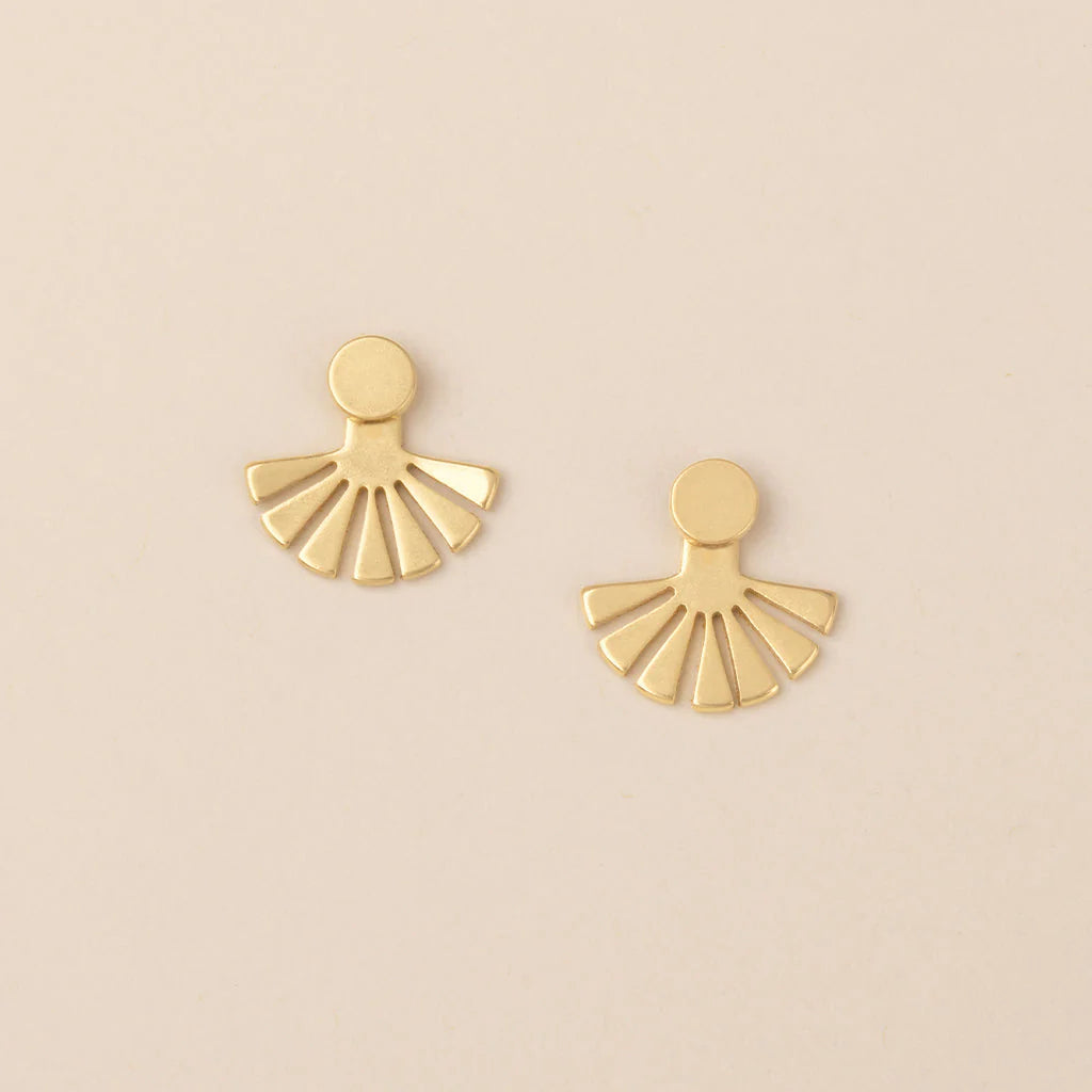 Sunburst Ear Jacket - Gold
