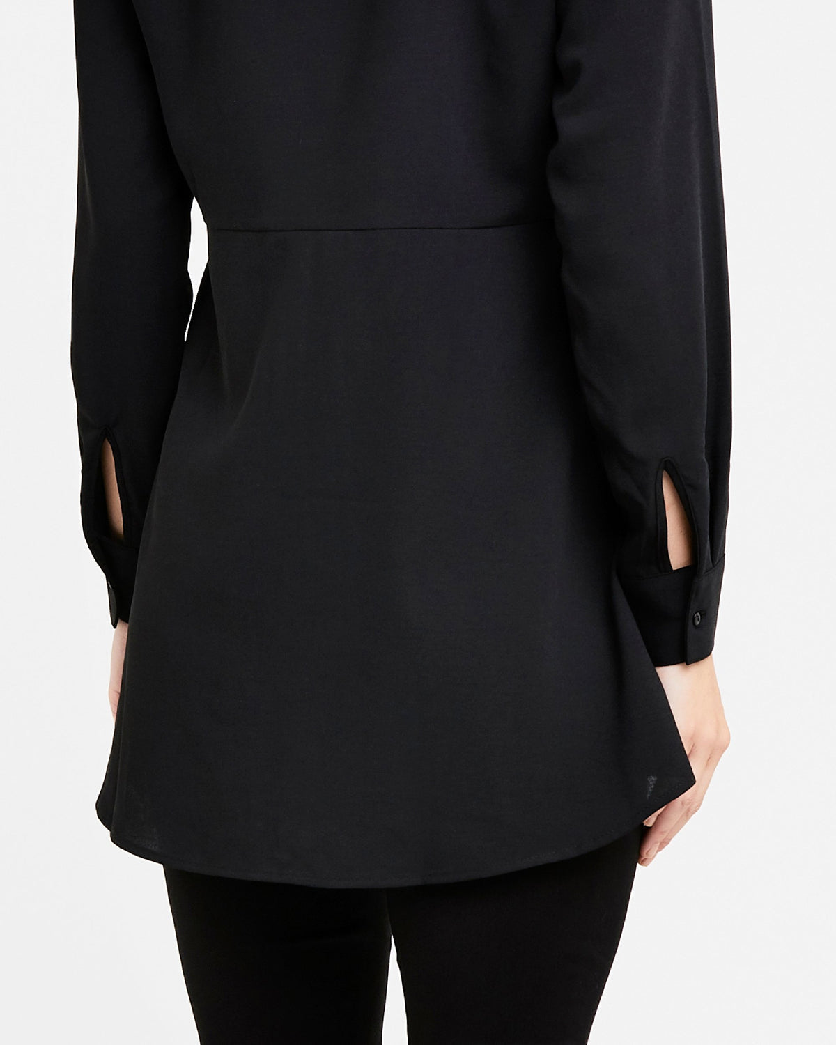 RIPE Peplum Shirt Black size small