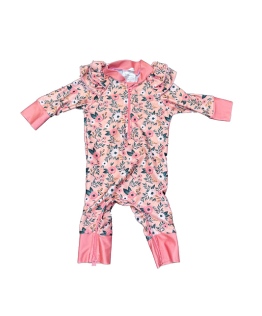 Honeysuckle Rash Guard Suit - 0/6 Month