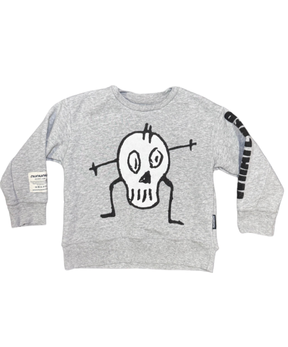 Nununu Skeleton Crew Neck - Size 3/4T