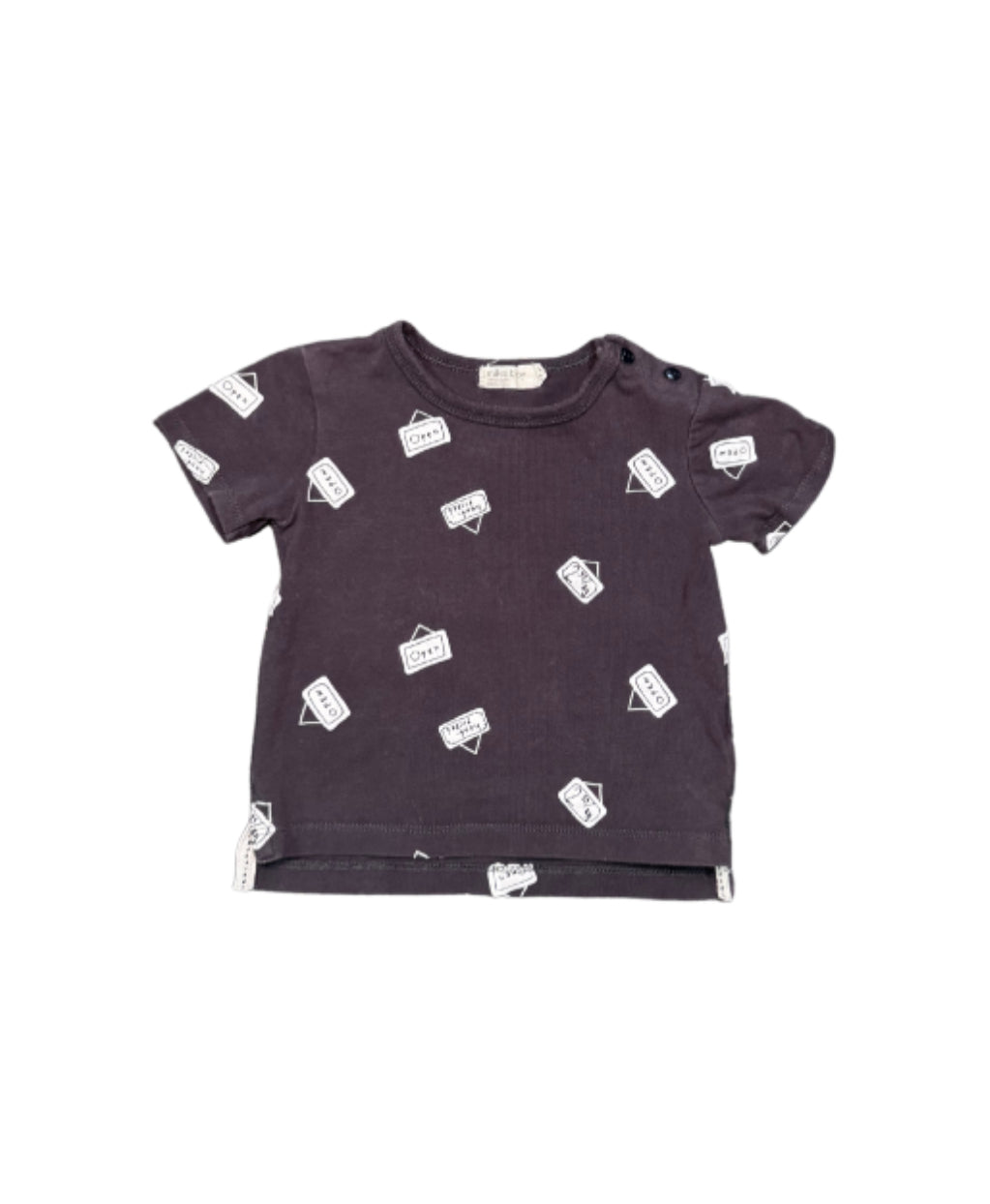 Miles Baby Open Sign Tshirt - Size 9 Month