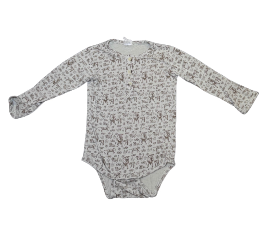 Kate Quinn Cow Long Sleeve Onesie - 18/24 Month