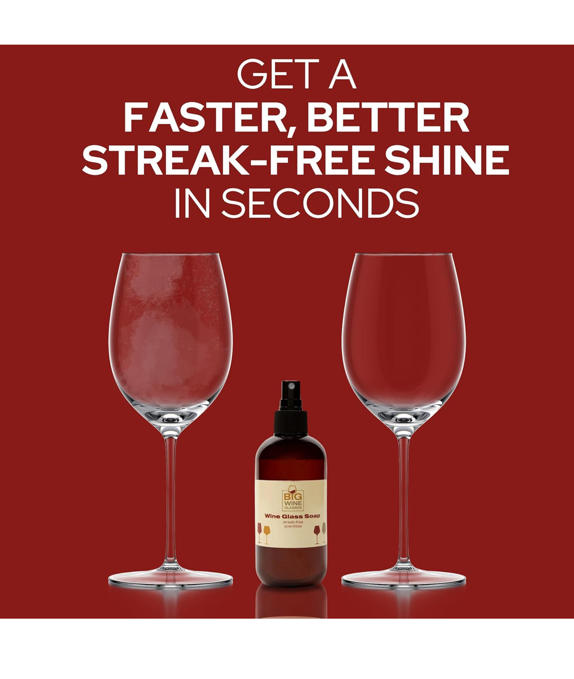 Big Wine Glasses Soap and Cloth