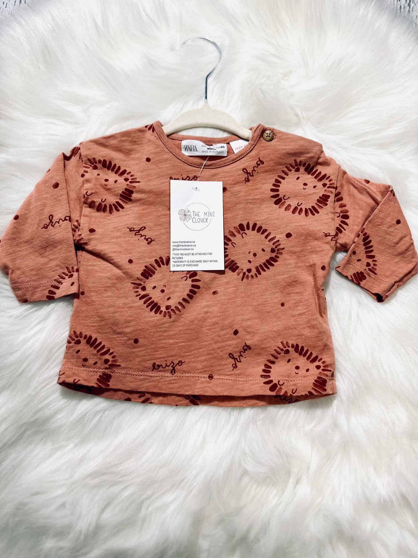 Zara Long Sleeve Shirt 1-3m