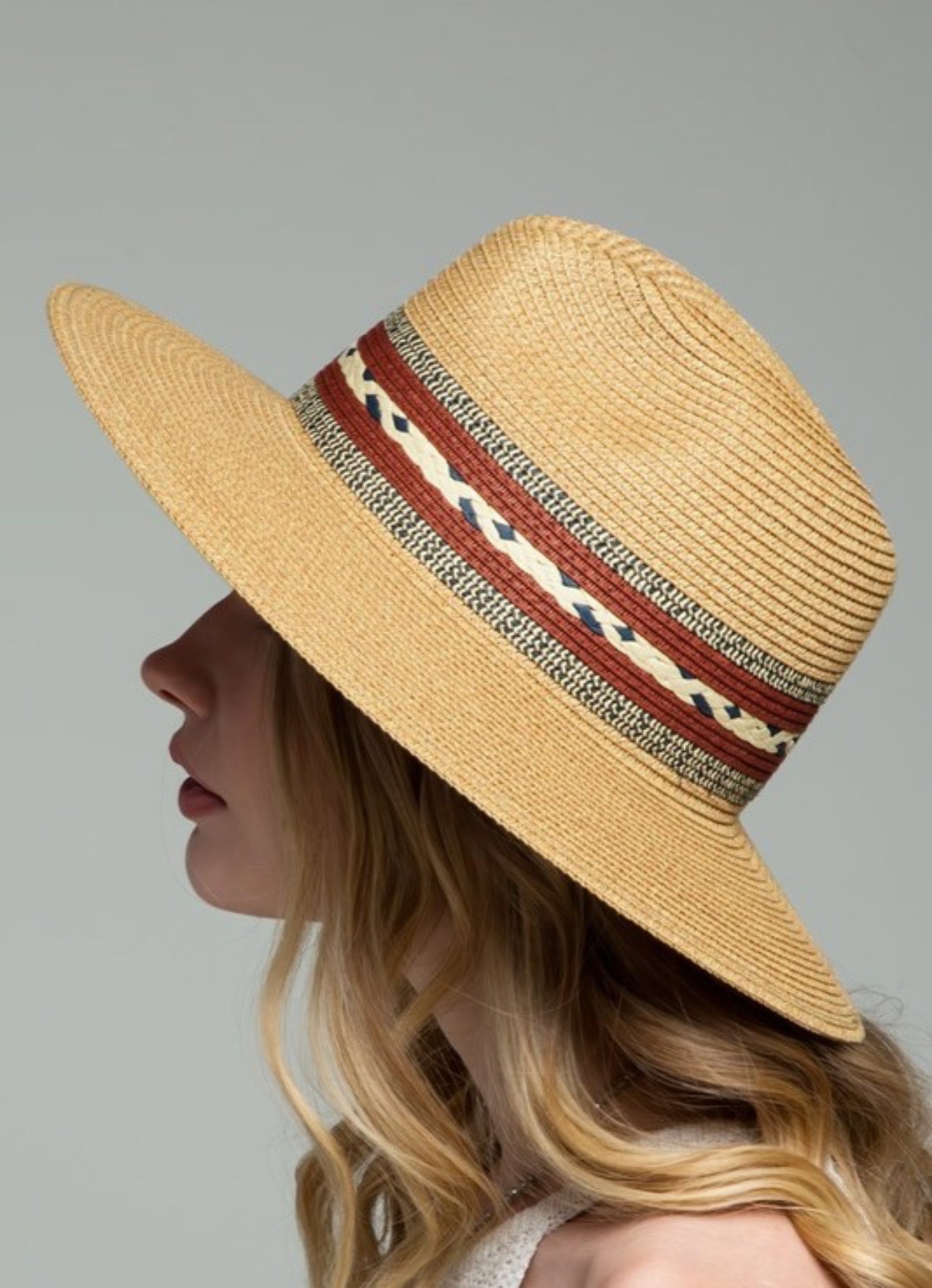Braided Trim Panama Hat
