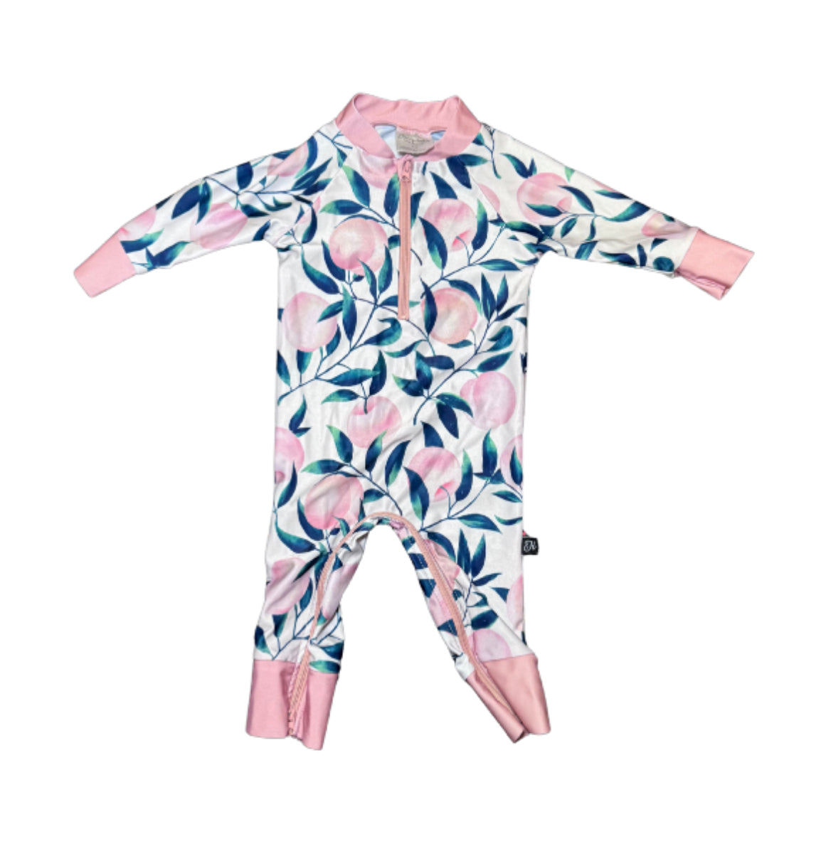 Honeysuckle Peach Rash Guard - 6/12 Month