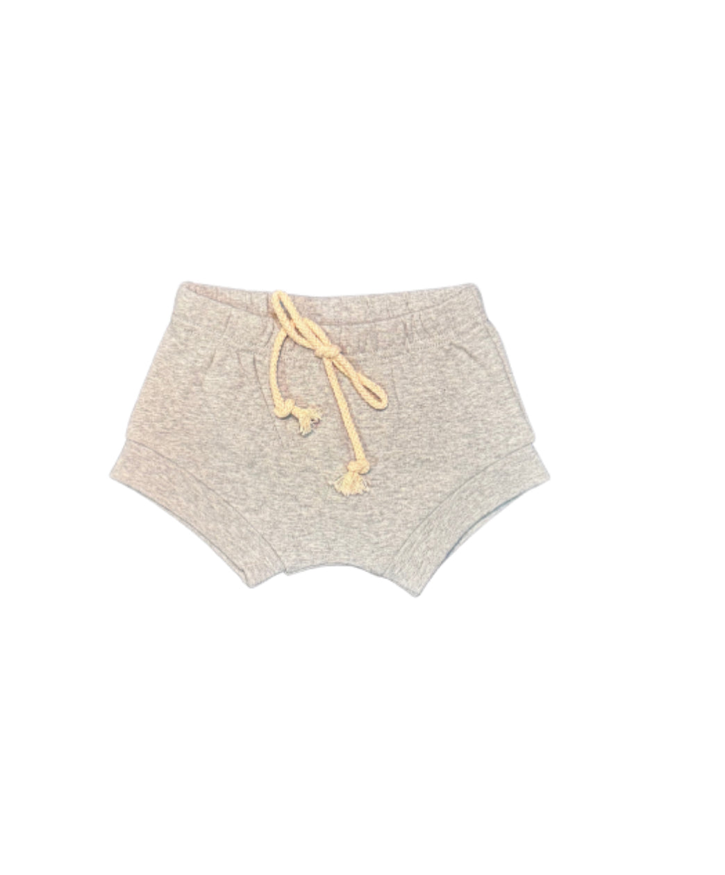 Mebie Baby Grey Cotton Shorts - Size 3/6 Months