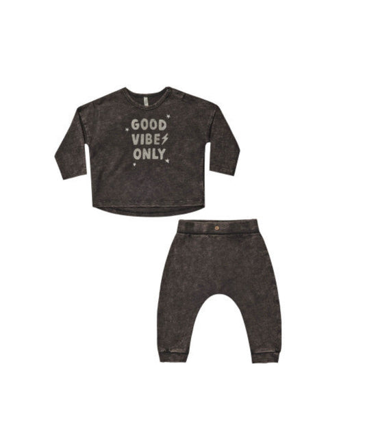 Rylee + Cru Good Vibes Only Set - 12/18 Month