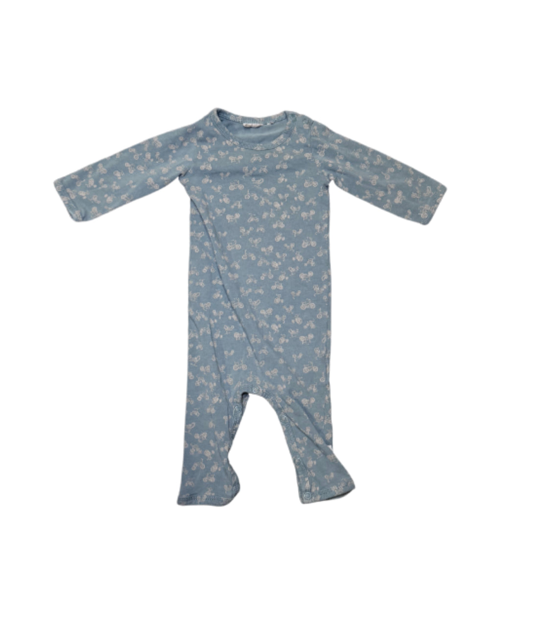 Wheat Bicycle Romper - 3/6 Month